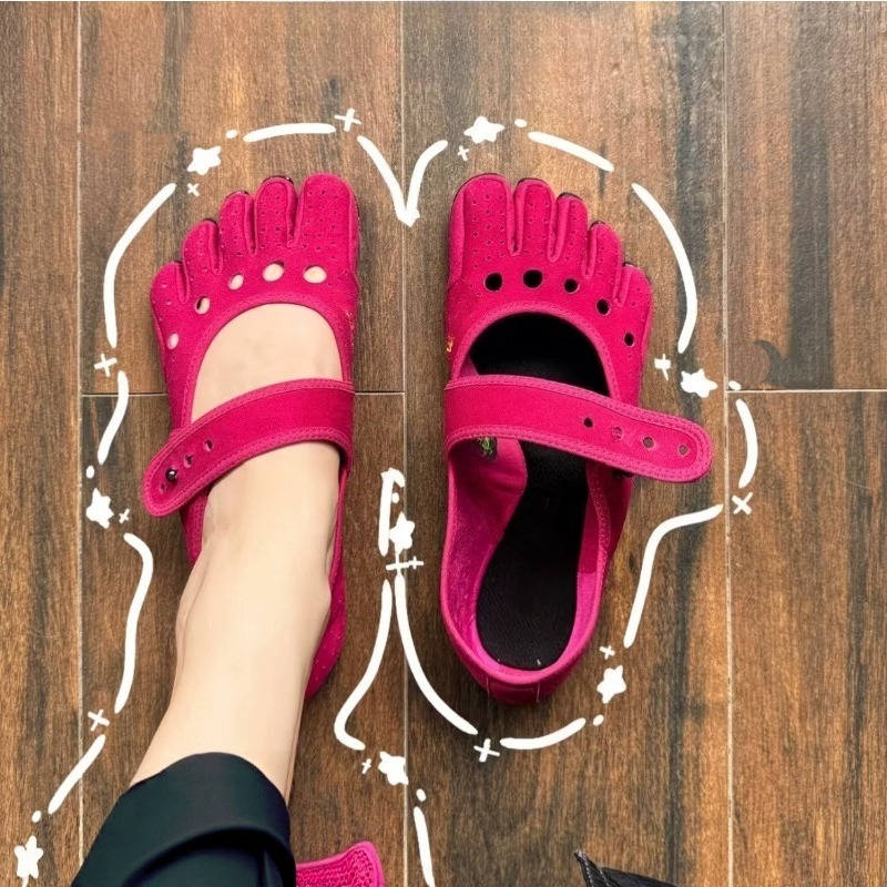 Pilates Yoga Footwear - Mary Jane Fünf-Zehen-Schuhe für Yoga, Pilates,