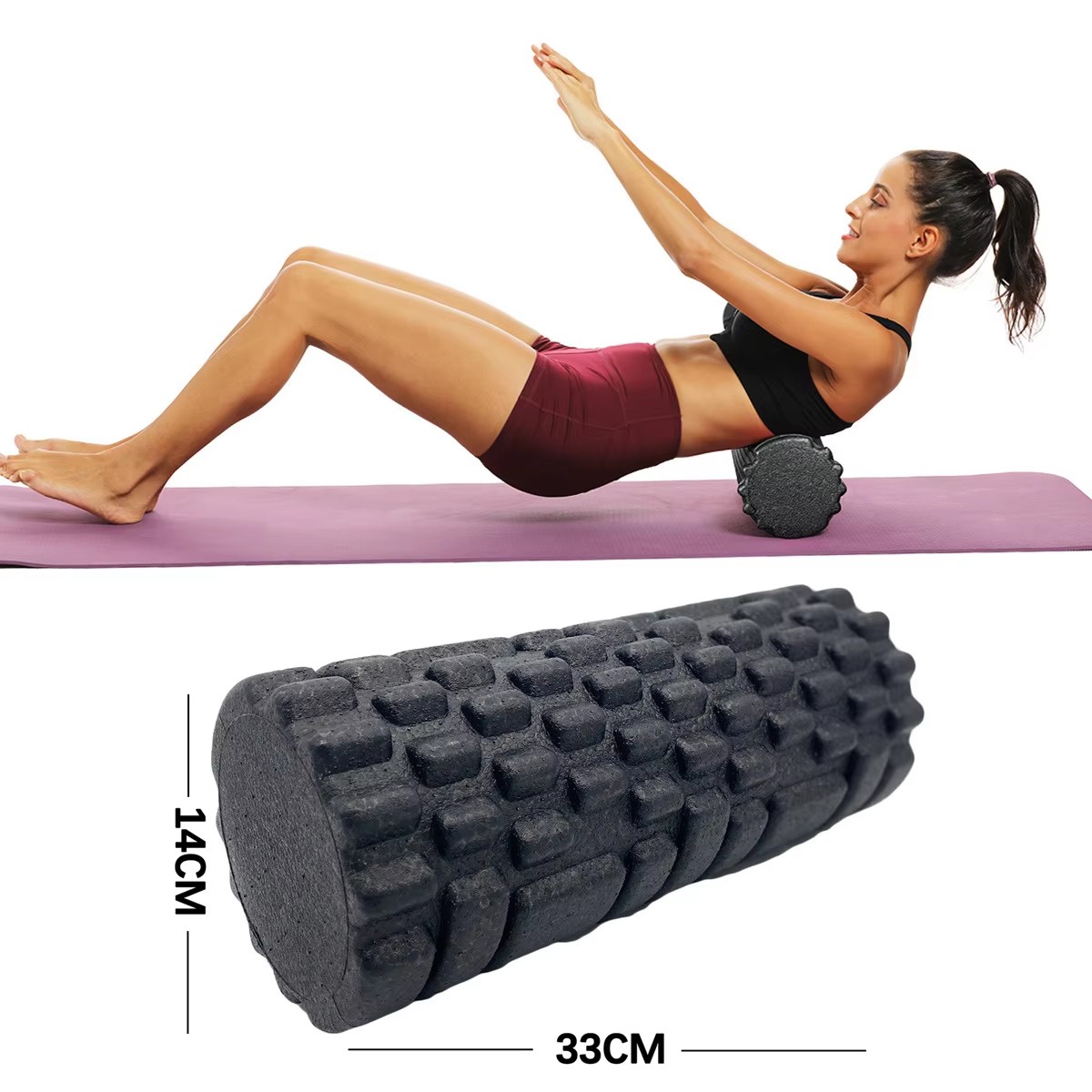 Pilates Yoga Wheel - 30/33 cm Fitness Schaum Roller Yoga