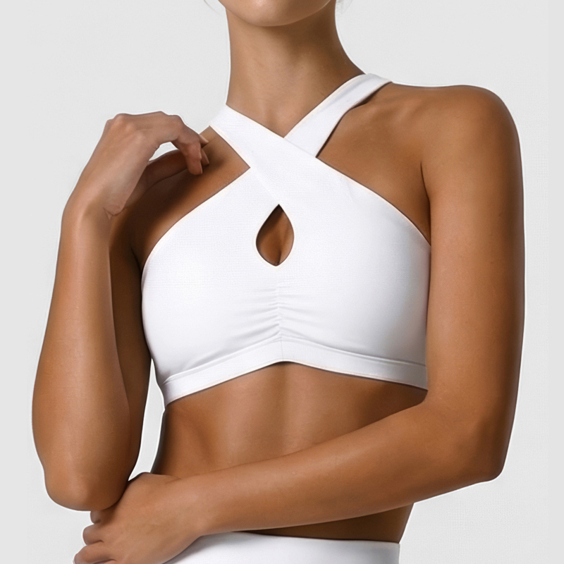 Yoga Strap Cotton - Damen Weiche Sportunterwäsche Einfarbig High-Impact Gym