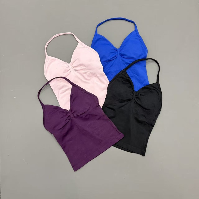 Nahtloses Damen-Sport-Tanktop  – Yoga Strap Cotton Bewertung und Preis