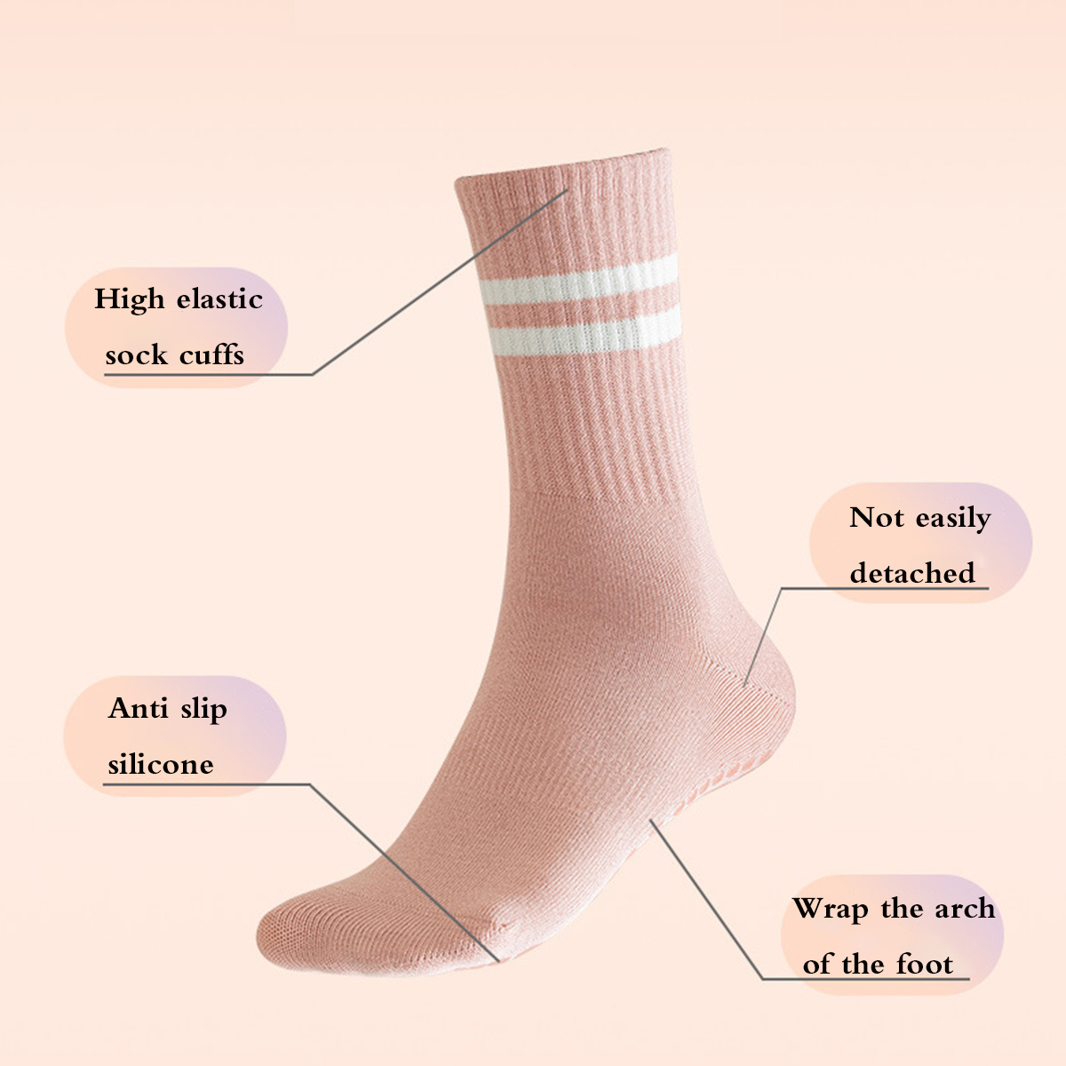 Pilates-Socken mit Griffen für – Pilates Yoga Barre Bewertung und Preis