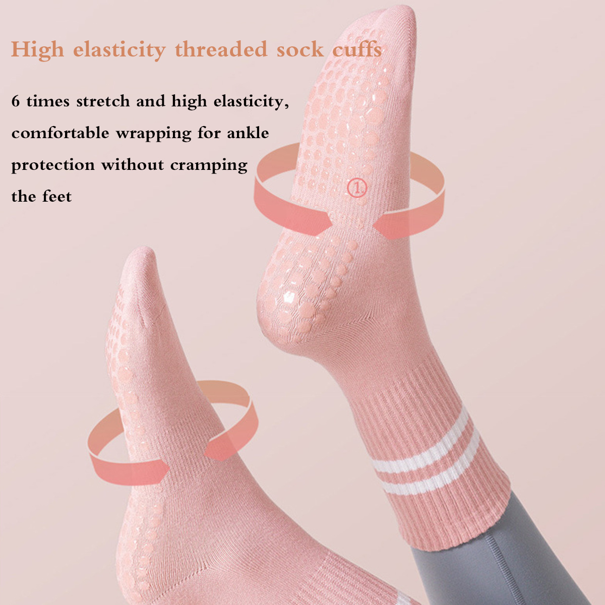 Pilates-Socken mit Griffen für – Pilates Yoga Barre Bewertung und Preis