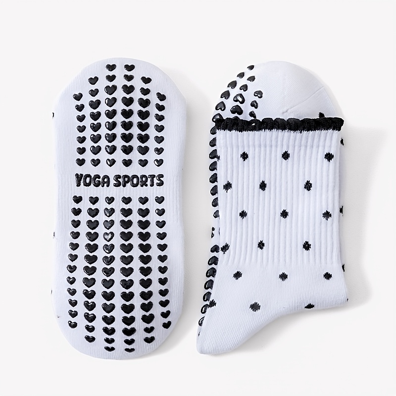 Damen-Yoga-Socken in Weiß mit  – Pilates Yoga Barre Bewertung und Preis