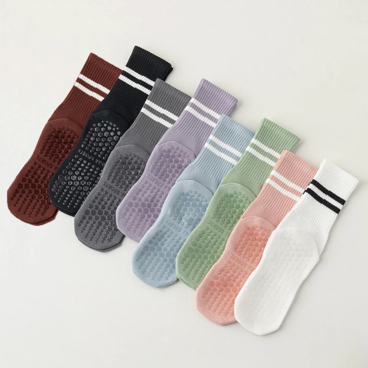 3 Paar lange Yoga-Socken mit G – Pilates Yoga Barre Bewertung und Preis