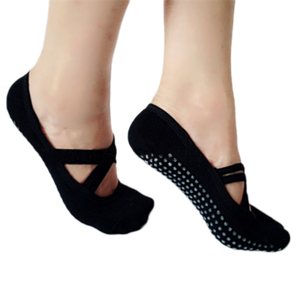 Yoga-Socken für Damen, Schwarz – Pilates Yoga Barre Bewertung und Preis